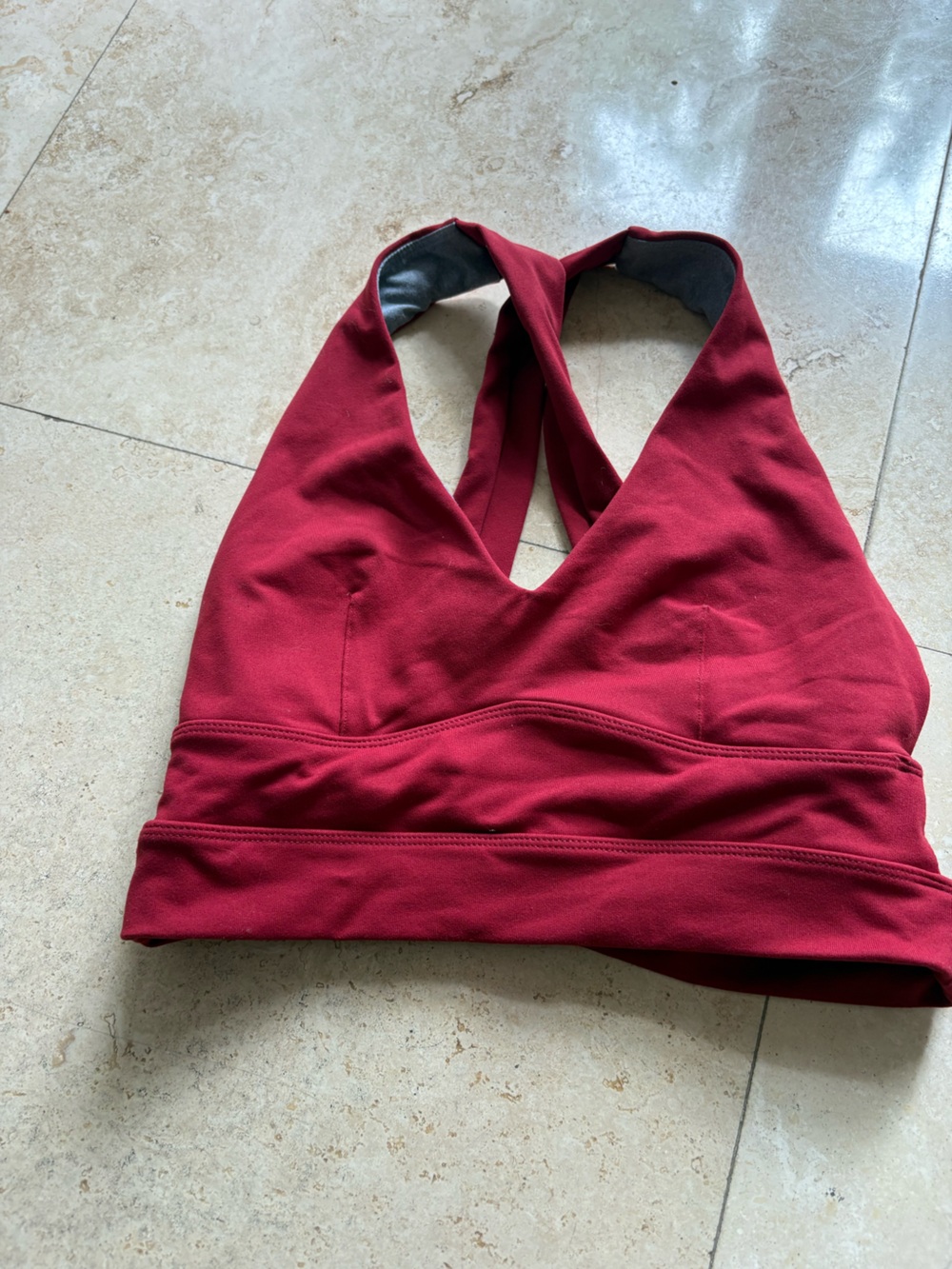 Crimson Red Sports Bra